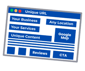An image of a Local Landing Page